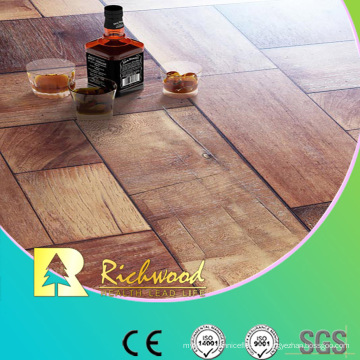 Plancher en bois stratifié stratifié imperméable de teck de texture de 8.3mm E1 AC3 HDF